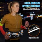 Hydration Running Belt with Water Bottles(2 x 300ML), Luckit Upgraded Nylon Webbing Running Waist Bag Reflective Bum Bag Adjustable Sports Waist Pouch for Marathon Running Hiking Camping Jogging - Image 7
