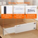 Lifewit 8 Pack Drawer Dividers 4" High,11-17" Adjustable Dresser Drawer Organizers for Clothes, Expandable Dresser Separators in Bedroom/Bathroom/Kitchen/Vanity/Office Organization and Storage, White - Image 4