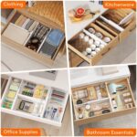 Lifewit 8 Pack Drawer Dividers 4" High,11-17" Adjustable Dresser Drawer Organizers for Clothes, Expandable Dresser Separators in Bedroom/Bathroom/Kitchen/Vanity/Office Organization and Storage, White - Image 8