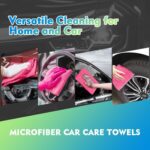 HOMEXCEL Pink Microfiber Cleaning Cloth 12 Pack, 12.5 x 12.5 inch Microfiber Towels for Cars, Ultra Absorbent Car Washing Cloth, Lint Free Streak Free Cleaning Rags for Car, Kitchen, and Window - Image 5