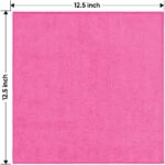 HOMEXCEL Pink Microfiber Cleaning Cloth 12 Pack, 12.5 x 12.5 inch Microfiber Towels for Cars, Ultra Absorbent Car Washing Cloth, Lint Free Streak Free Cleaning Rags for Car, Kitchen, and Window - Image 8