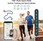 Fitness Tracker Smart Watch Make/Answer Calls for Women Men with Heart Rate Blood Oxygen Sleep Monitor Sports Modes Step Calorie Counter IP68 Waterproof for Android Phones and iPhone - Image 7