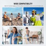 NEEWER Basic Phone Tripod for iPhone & Camera w/Remote & Phone Holder, 66" Metal Selfie Stick Travel Vlog Cell Phone Stand, Portable Camera Cellphone Holder Mount for Video Recording Filming, TS03 - Image 9