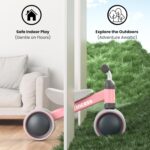 BEKILOLE Baby Balance Bike for 1 Year Old Girl Gifts, 10-24 Month Toddler Balance Bike, 4 Silent Wheels Pre-School First Ride On Toys, 1st Birthday Gifts - Image 3