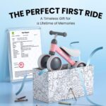 BEKILOLE Baby Balance Bike for 1 Year Old Girl Gifts, 10-24 Month Toddler Balance Bike, 4 Silent Wheels Pre-School First Ride On Toys, 1st Birthday Gifts - Image 6