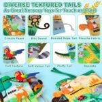 Soft Baby Book - Baby Toy - Newborn Boys Girls Shower Gift - Tummy Time Toy for Infant 0-6 6-12 Months - Touch and Feel Sensory Crinkle Book with Teether for Toddler - Image 4