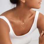 Tiny Gold Initial Heart Necklace-14K Gold Plated Handmade Dainty Letter Heart Necklace for Women Necklace Jewelry - Image 3
