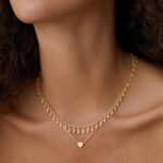 Tiny Gold Initial Heart Necklace-14K Gold Plated Handmade Dainty Letter Heart Necklace for Women Necklace Jewelry - Image 4