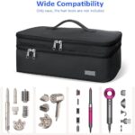 Cruise Essentials 2025 Hair Tools Travel Bag Compatible for Shark Flex Style Dyson Airwrap, Hair Dryer Storage Travel Case, Haircare Accessories Organizer Double Layer Design & Shock Absorption - Image 6