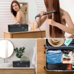 Cruise Essentials 2025 Hair Tools Travel Bag Compatible for Shark Flex Style Dyson Airwrap, Hair Dryer Storage Travel Case, Haircare Accessories Organizer Double Layer Design & Shock Absorption - Image 7