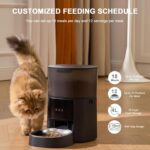 Automatic Cat Feeder WiFi with App Control, Voice Recorder, 4L Dry Pet Food Dispenser for Cats & Dogs with Freshness Preservation, Custom Feeding Times & Portions, Dual Power - Image 3