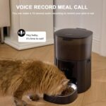 Automatic Cat Feeder WiFi with App Control, Voice Recorder, 4L Dry Pet Food Dispenser for Cats & Dogs with Freshness Preservation, Custom Feeding Times & Portions, Dual Power - Image 5