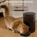 Automatic Cat Feeder WiFi with App Control, Voice Recorder, 4L Dry Pet Food Dispenser for Cats & Dogs with Freshness Preservation, Custom Feeding Times & Portions, Dual Power - Image 9