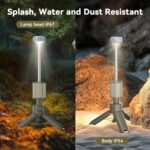 MORIKO Camping Lights Rechargeable Telescopic, Portable Collapsible Magnetic Lantern Camping Essentials, 10,500mAh IP67 Waterproof LED Flashlights, Camping Gear for Hiking Fishing Travel Emergency - Image 7