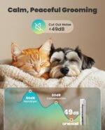oneisall 4 in 1 Dog Grooming Kit with LCD Display, Dog Hair Trimmer for Paw Nail Grinder, Rechargeable Cordless Low Noise IPX7 Waterproof Pet Clippers - Image 4