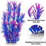 MyLifeUNIT Fish Tank Plants, 10 Pack Artificial Aquarium Plants for Decorations (Blue) - Image 3