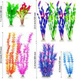 MyLifeUNIT Fish Tank Plants, 10 Pack Artificial Aquarium Plants for Decorations (Blue) - Image 4