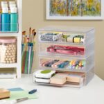 STORi Chloe Space-Saving Clear Drawer Organizer (4 Wide Drawers) Sort Office, Kitchen, Beauty Supplies, Makeup, Pens, Jewelry, Stationary, Made in USA - Image 6