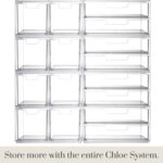 STORi Chloe Space-Saving Clear Drawer Organizer (4 Wide Drawers) Sort Office, Kitchen, Beauty Supplies, Makeup, Pens, Jewelry, Stationary, Made in USA - Image 9