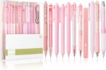 Mr. Pen- Gel Ink Pink Pen Set, 12 Pack, 1 x Aesthetic Highlighter, 0.5mm Cute Pink Pens Black Ink with Pastel Barrels - Image 9