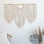 Achart Macrame Wall Hanging Large- Boho Wall Decor- large wall art- Wall Decor Living Room- Macrame Tapestry Boho Decor for Bedroom (Wooden Bead) - Image 6