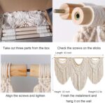 Achart Macrame Wall Hanging Large- Boho Wall Decor- large wall art- Wall Decor Living Room- Macrame Tapestry Boho Decor for Bedroom (Wooden Bead) - Image 7