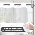 No Hook Shower Curtain with Snap in Liner Set, Abstract Grey White and Gold Marble Texture Shower Curtains for Bathroom Hotel Decor, Waterproof 71x74 Inch - Image 4