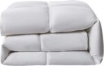 Serta Goose Feather Down Fiber Cotton Comforter Twin Size - 100% Cotton Duvet Insert - Hotel Luxury Hypoallergenic Bedding Comforter Light Warmth 68 x 90 Inch White - Image 11