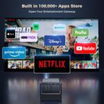 Goodee Viedo Projector With Wifi And Bluetooth, Smart Movie System/ Dolby Audio/ Auto Focus & Keystone Portable Projector, 4k Video Decode & 1080p Native For Home Theater / Outdoor - Image 3