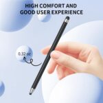 Stylus (10Pcs), Stylus Pen for Touchscreen, High Precision and Sensitivity Stylus Pen for iPad/iPhone/Samsung/Android Smartphone and Tablets, Compatible with All Capacitive Touch Screen (Black) - Image 5