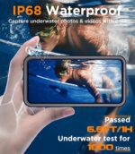 Temdan Designed for Samsung Galaxy S25 Plus Case Waterproof, Built-in Lens & Screen Protector Military Shockproof Dropproof IP68 Underwater Full Body Phone Case for Galaxy S25 Plus 6.7"-Black (2025) - Image 4