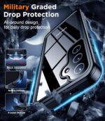 Temdan Designed for Samsung Galaxy S25 Plus Case Waterproof, Built-in Lens & Screen Protector Military Shockproof Dropproof IP68 Underwater Full Body Phone Case for Galaxy S25 Plus 6.7"-Black (2025) - Image 6