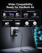INIU USB C Charger Block, 2-Pack 30W PD Fast Charging, [USB-C + USB-A] iPhone 16 Charger with Foldable Plug, GaN Tech Type C Power Adapter for iPhone 16, 15 Pro Max, Samsung S25, S24, iPad Pro etc - Image 5
