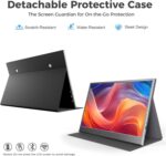 15.6" FHD 1080P Portable Monitor with Case, Ultra-Slim USB-C/HDMI Second Display for Laptop MacBook PC Phone Xbox PS5 Switch - IPS, Eye Care, Plug and Play - Image 4