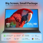 15.6" FHD 1080P Portable Monitor with Case, Ultra-Slim USB-C/HDMI Second Display for Laptop MacBook PC Phone Xbox PS5 Switch - IPS, Eye Care, Plug and Play - Image 7