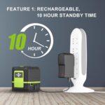 Laser-Level-with-Tripod, 1200mah lithium battery, can be standby for 10 hours, can be recharged，Green Cross Line Laser with Tripod Self-Leveling, Lazer Leveler Tool for Picture Hanging - Image 5