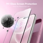 GONEZ Magnetic for iPhone 15 Pro Case, Compatible with MagSafe, [Screen Protector + Camera Lens Protector], Silicone Shockproof Anti-Scratch Protective Phone Case 6.1 inch, Blackcurrant - Image 6