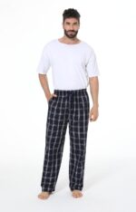 JupiterSecret Mens Pajama Pants Set Cotton Lightweight Plaid Sleep & Lounge Pants, PJ Bottoms with Pockets and Button Fly - Image 3
