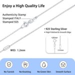 Jewlpire Solid 18k Gold Over 925 Sterling Silver Chain Necklace for Women, 1.2mm Cable Chain Necklace Super Sturdy & Shiny Women's Chain Necklaces 14/16/17/18/20/22/24 Inches - Image 4