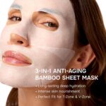 SimplyVital Collagen Facial Mask with Retinol & Hyaluronic Acid - Hydrating Face Masks Skincare - Visibly Firming and Lifting T Line & V Line Sheet Mask for Women - Mascarillas Para la Cara - 7 Pack - Image 3