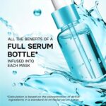 SimplyVital Collagen Facial Mask with Retinol & Hyaluronic Acid - Hydrating Face Masks Skincare - Visibly Firming and Lifting T Line & V Line Sheet Mask for Women - Mascarillas Para la Cara - 7 Pack - Image 7