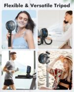 FRIZCOL Stroller Fan for Baby - Portable Fan Rechargeable - Battery Operated Fan(Use for 24Hrs) - Fan for Handheld/Clip On/Car Seat/Desk/Camping - Image 7