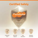 Pamo Babe 1-Second Setup 4-in-1 Playard for Babies - Heavy-Duty Steel Frame for Safe Sleep Space, Portable Crib with Changing Table, Locking Wheels, Breathable Mesh - Image 8