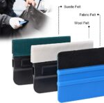 Pro Vinyl Wraps Applicator Tool Kit Window Tint Film Car Wrapping Tools Includes Felt Squeegees, Plastic Scraper, Wrap Knife and Blades, Magnetic Holders, Cleaning Cloth, Gloves and Finger Sleeve - Image 4