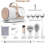 Dog Grooming Vacuum, Pet Grooming Kit with Dog Clippers, 2.5L Dust Cup 11000Pa Dogs Vacuum for Shedding Grooming, 5 Grooming Tools Home Cleaning in 1, Low Noise Pet Grooming Vacuum for Dogs, PG50 - Image 9