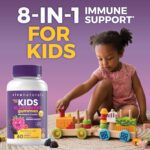 Viva Naturals 8in1 Elderberry Gummies for Kids with Vitamin C, D and Zinc - 60 Sugar Free Kids Immune Support Black Elderberry Gummies - Elderberry Vitamin C and Zinc Immune Support Supplement - Image 3