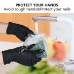 akgk Nitrile Gloves, 100 Pcs Disposable Black Nitrile Gloves Large, Cleaning Gloves for Cooking, Household & More, Powder-Free, Latex-Free - Image 6