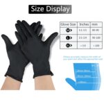 akgk Nitrile Gloves, 100 Pcs Disposable Black Nitrile Gloves Large, Cleaning Gloves for Cooking, Household & More, Powder-Free, Latex-Free - Image 8