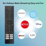 for Hisense TV Remote Replacement, for Hisense Universal Remote, for Google 4K UHD Series Smart TV 65U8H 75U8H 50U6H 55U6H 65U6H 75U6H 43A6H 50A6H 55A6H 55U6K 65U7K 55U8K. - Image 4