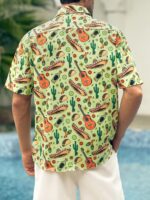 Hardaddy Men's Hawaiian Shirt Short Sleeve Funny Printed Casual Button Down Aloha Shirts - Image 7